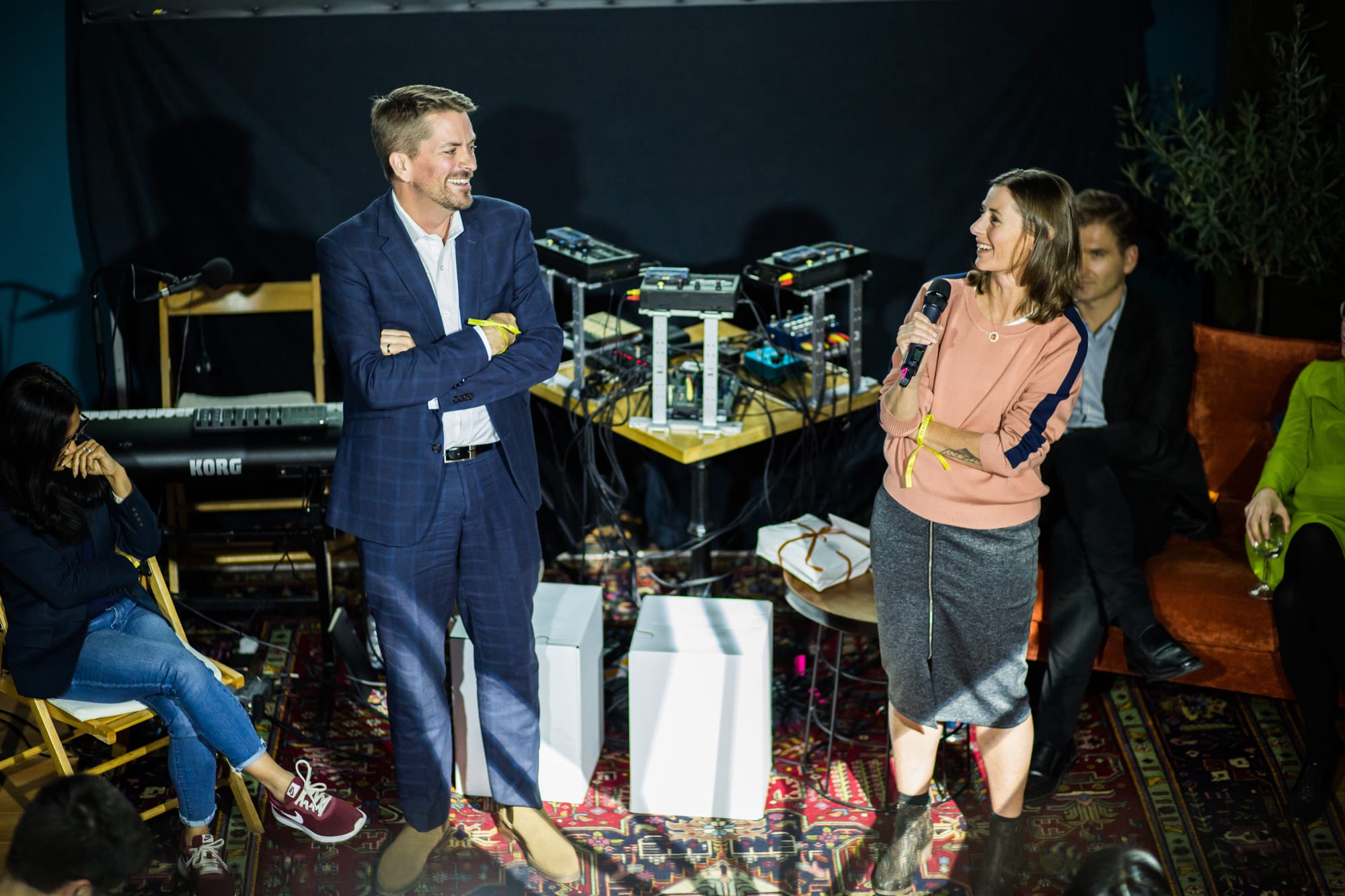 Helen and Dave Edwards speaking at the House of Beautiful Business 2018